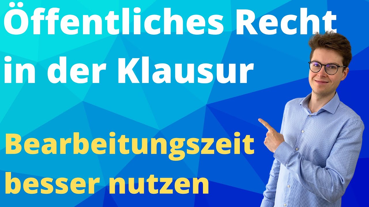 &Ouml;ffentliches Recht einfach erkl&auml;rt | Bearbeitungszeit optimal nutzen | &Ouml;-Recht mit Plakos lernen