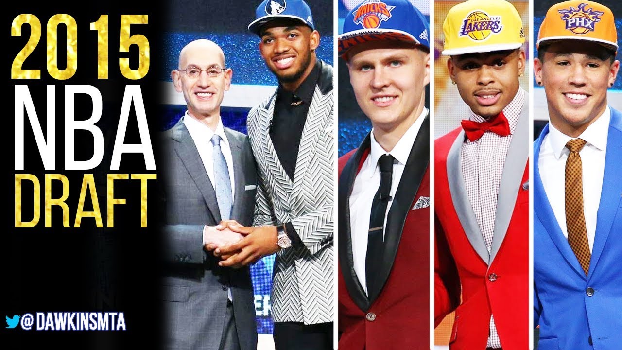 2015 NBA Draft Highlights - Selections Of KAT, D.Russell, D.Booker, KP Gets BOOED By NY Fans!