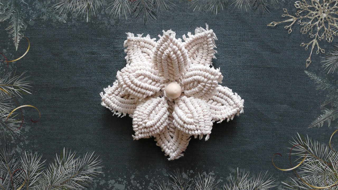 DIY Macrame Flower - How to Macramé petals and leaves