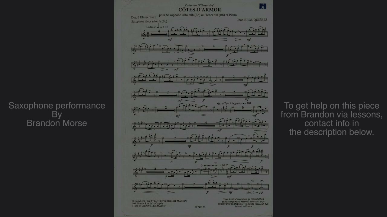 Côtes D'Armor - Tenor version