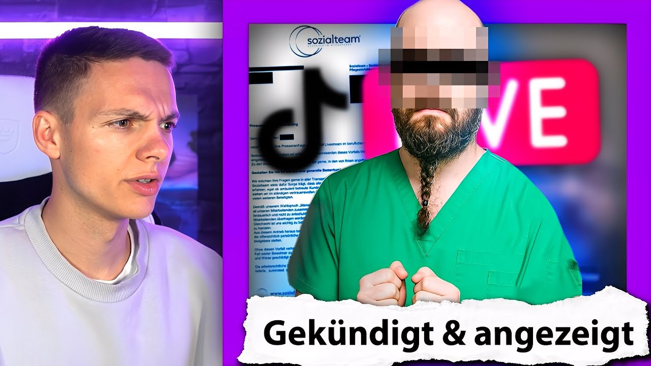 Dieser Pflege Streamer wird gekündigt & angezeigt - Selten dämlich.