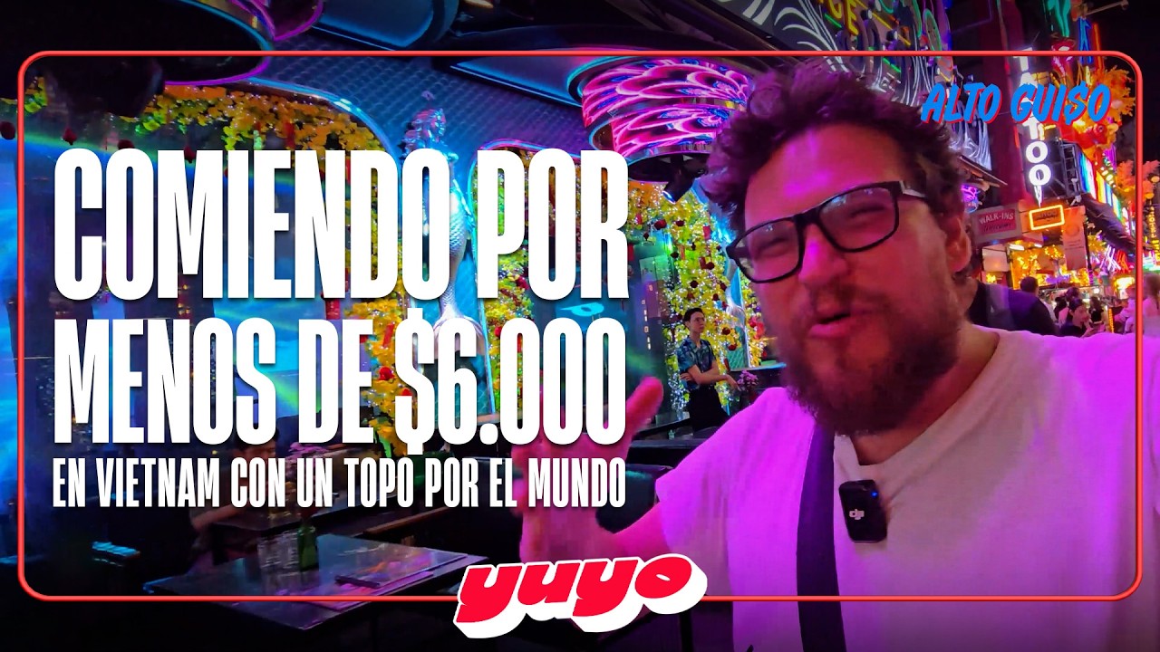 COMIENDO POR MENOS DE $6.000 PESOS EN VIETNAM | DESAFÍO CON UN TOPO POR EL MUNDO