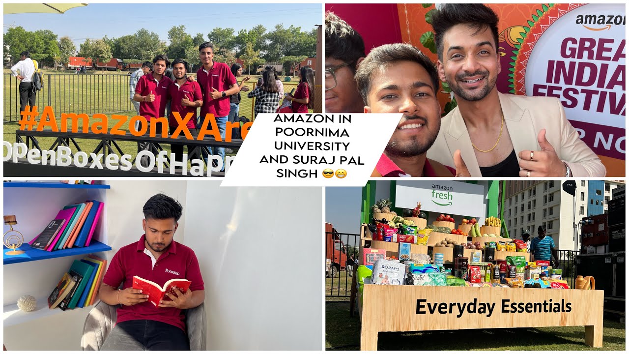 Amazon and Suraj pal Singh in poornima university