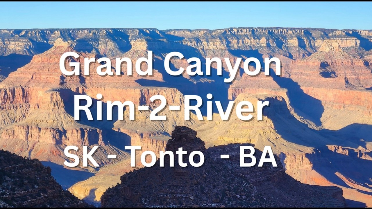 Grand Canyon Rim to River: South Kaibab, Tonto West, and Bright Angel Loop 18.3 miles Jan 16
