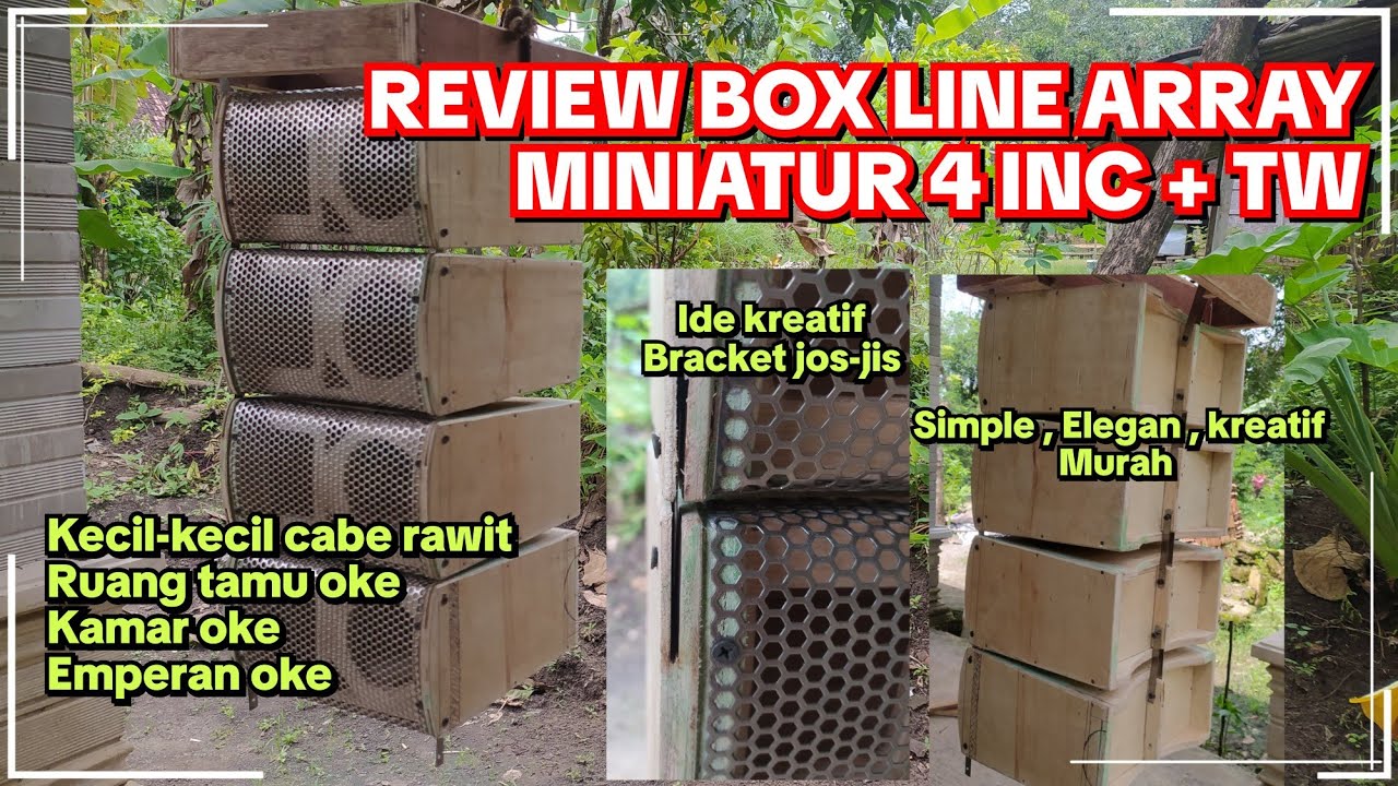 Membuat Brecket Line Array box miniatur sound system