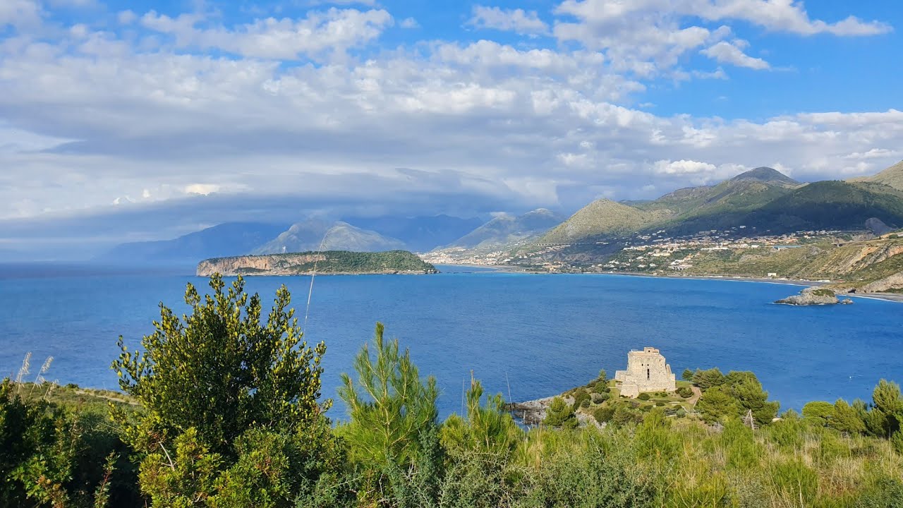 Walking Tour of Seaside Mountain Path, SAN NICOLA ARCELLA 🇮🇹 Calabria, Italy