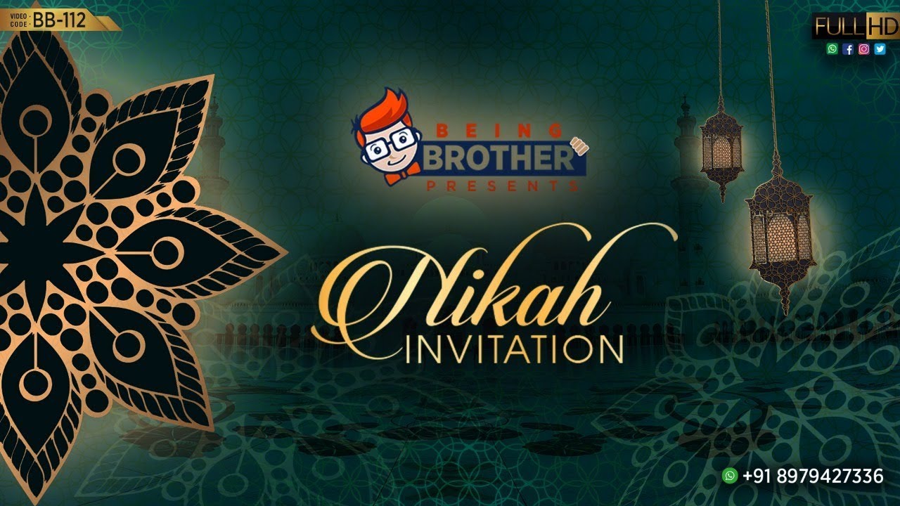 Nikah Invitation video | BB-112