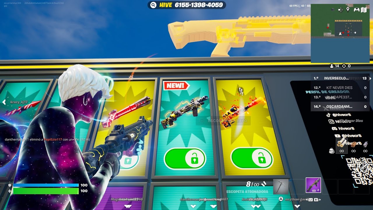 New secret lightning shotgun in 1v1 with every gun