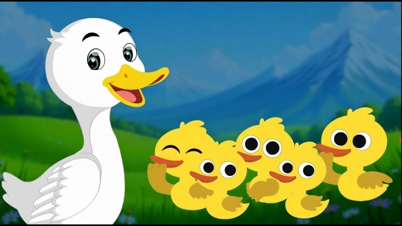 5 Little Ducks DJ Version 🦆🎧 | Fun Kids Dance Song | Nursery Rhymes for Children