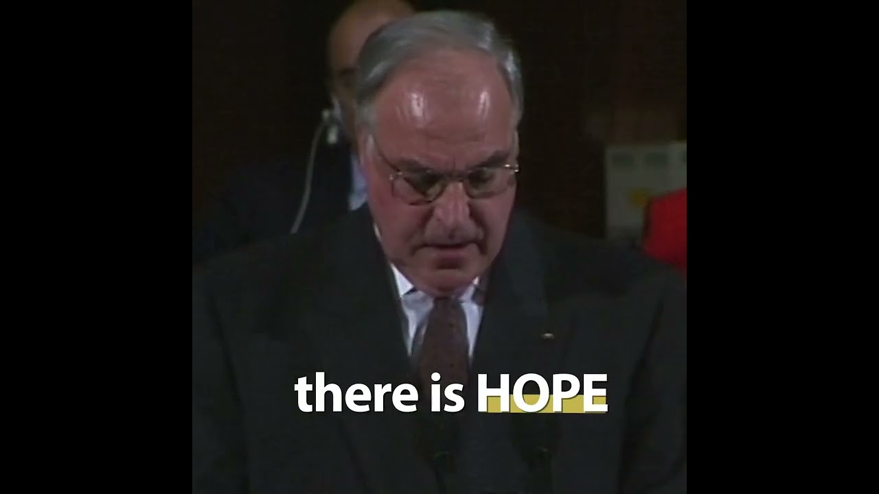 Helmut Kohl&rsquo;s hopes for a reunited Germany and Europe after the fall of Berlin Wall