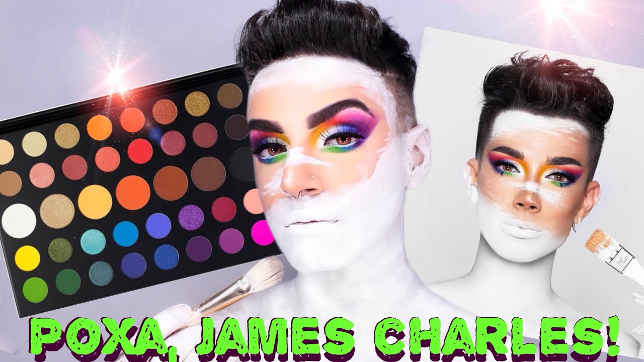 TESTEI A PALETA DO JAMES CHARLES🎨🌈 |Victor Nogueira