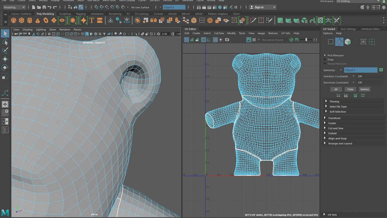 Tutorial - Creación Mapas UV - Maya 2018 ( UV Maps )