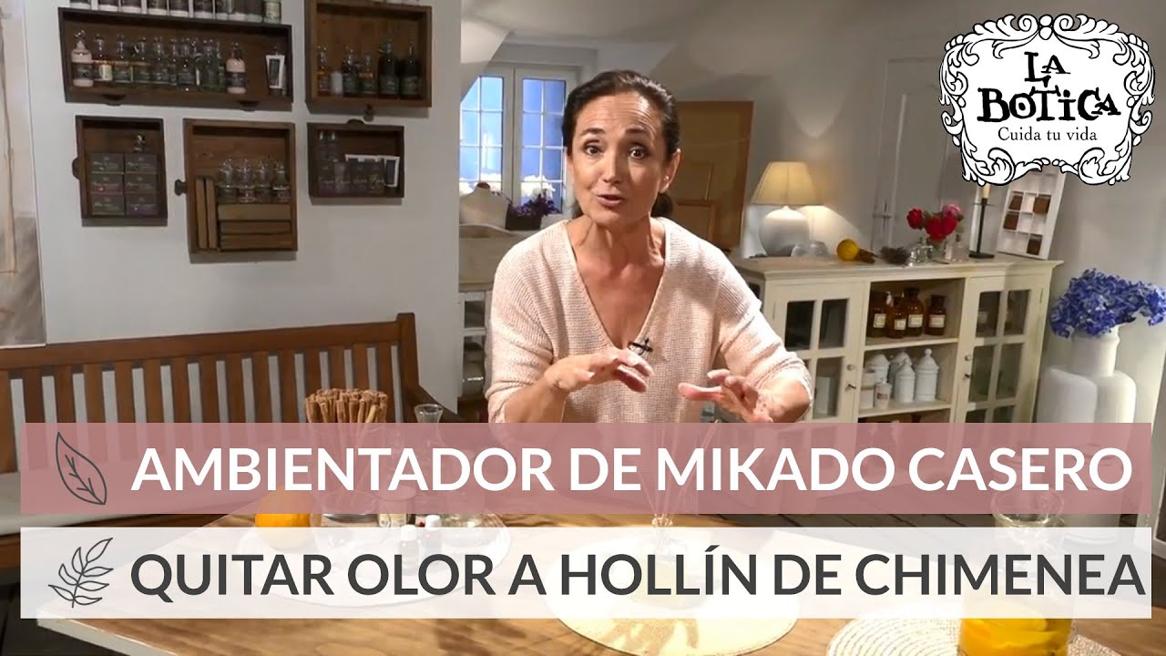 Cómo hacer un ambientador de mikado casero - Cómo quitar el olor a hollín de la chimenea - La Botica