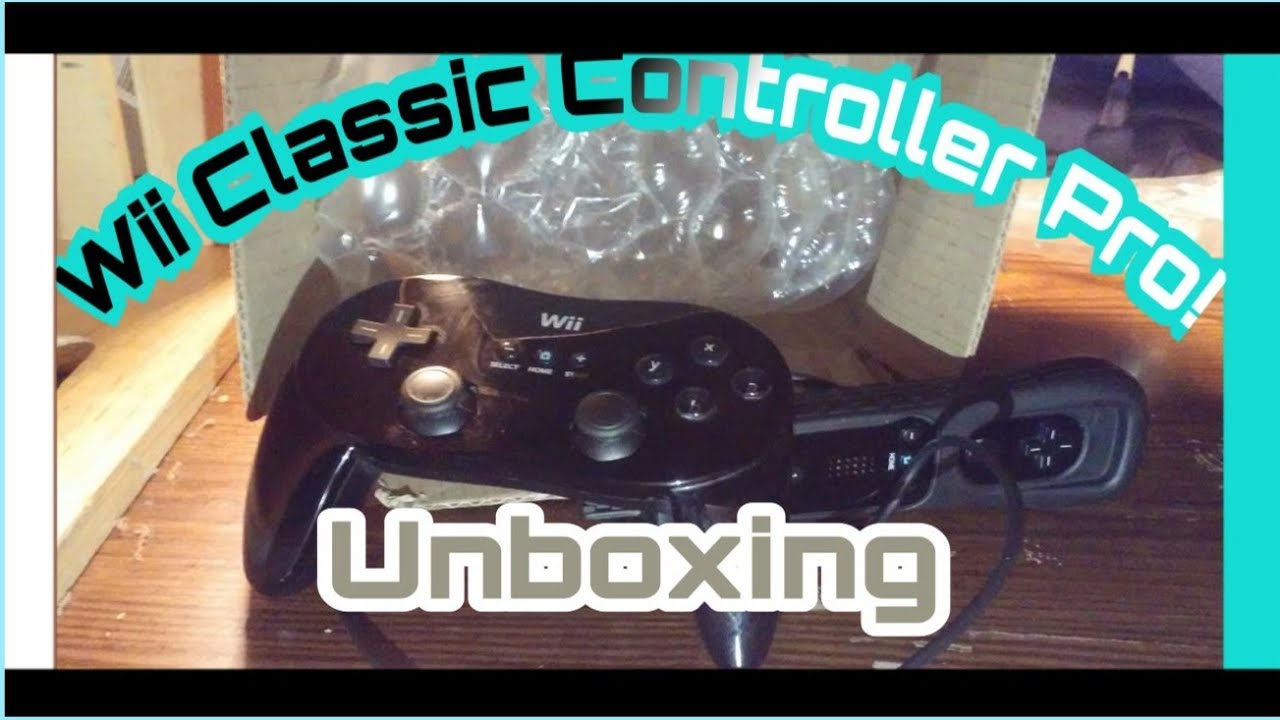 Nintendo Wii Classic Controller Pro Unboxing
