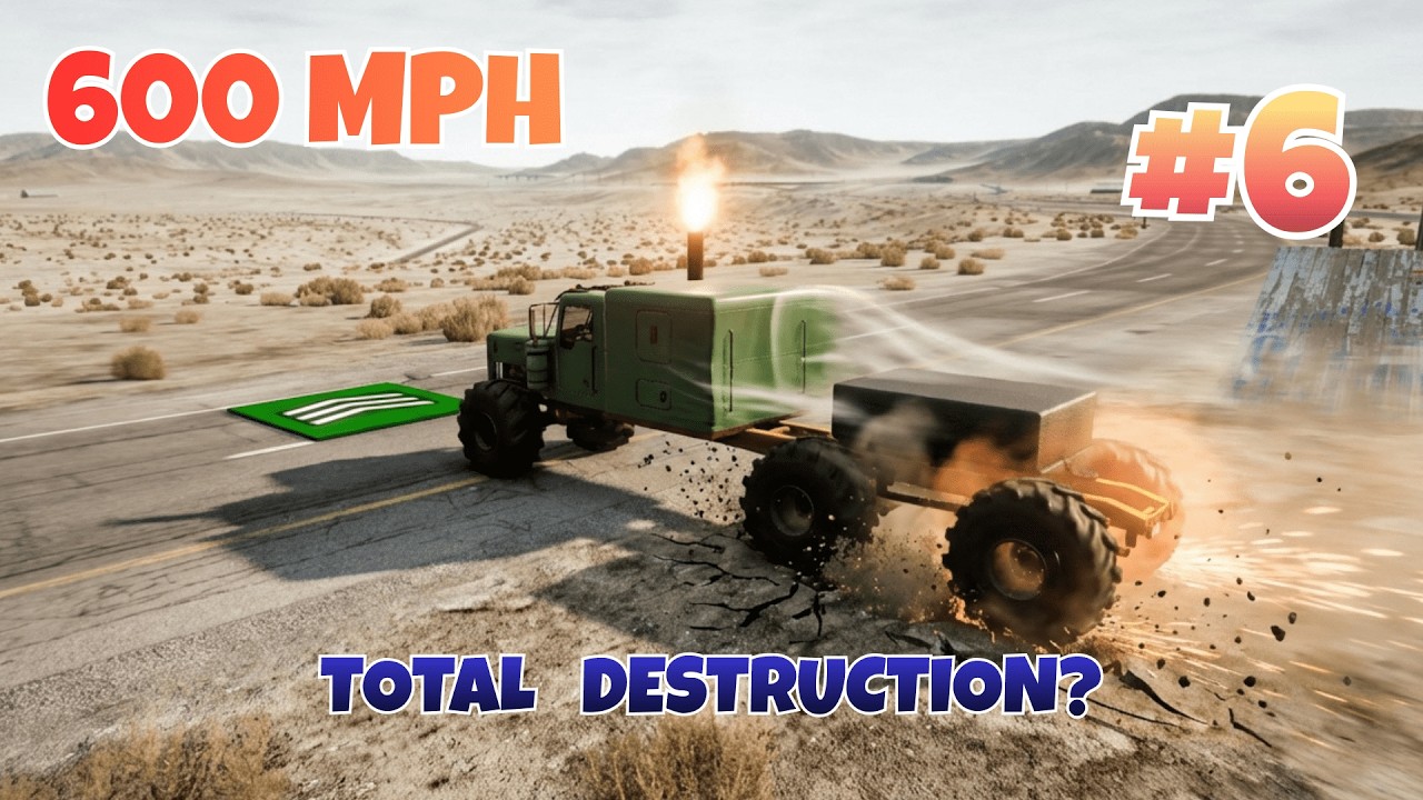 600 MPH Instant Speed — No Car Survives? — Which BeamNG Car Survives the Farthest?!