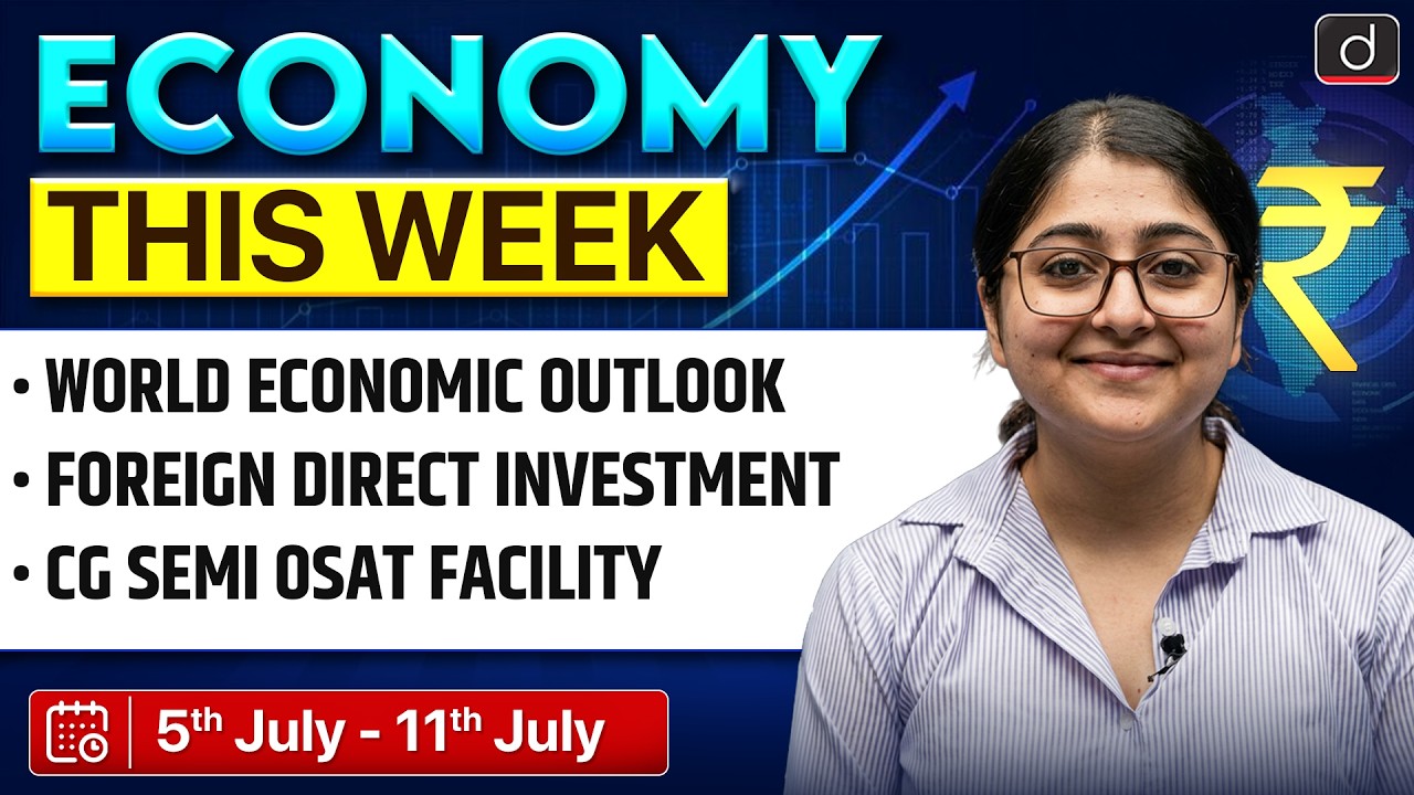 Economy Current Affairs | World Economic Outlook | FDI Rank| ECONOMY THIS WEEK | Drishti IAS English
