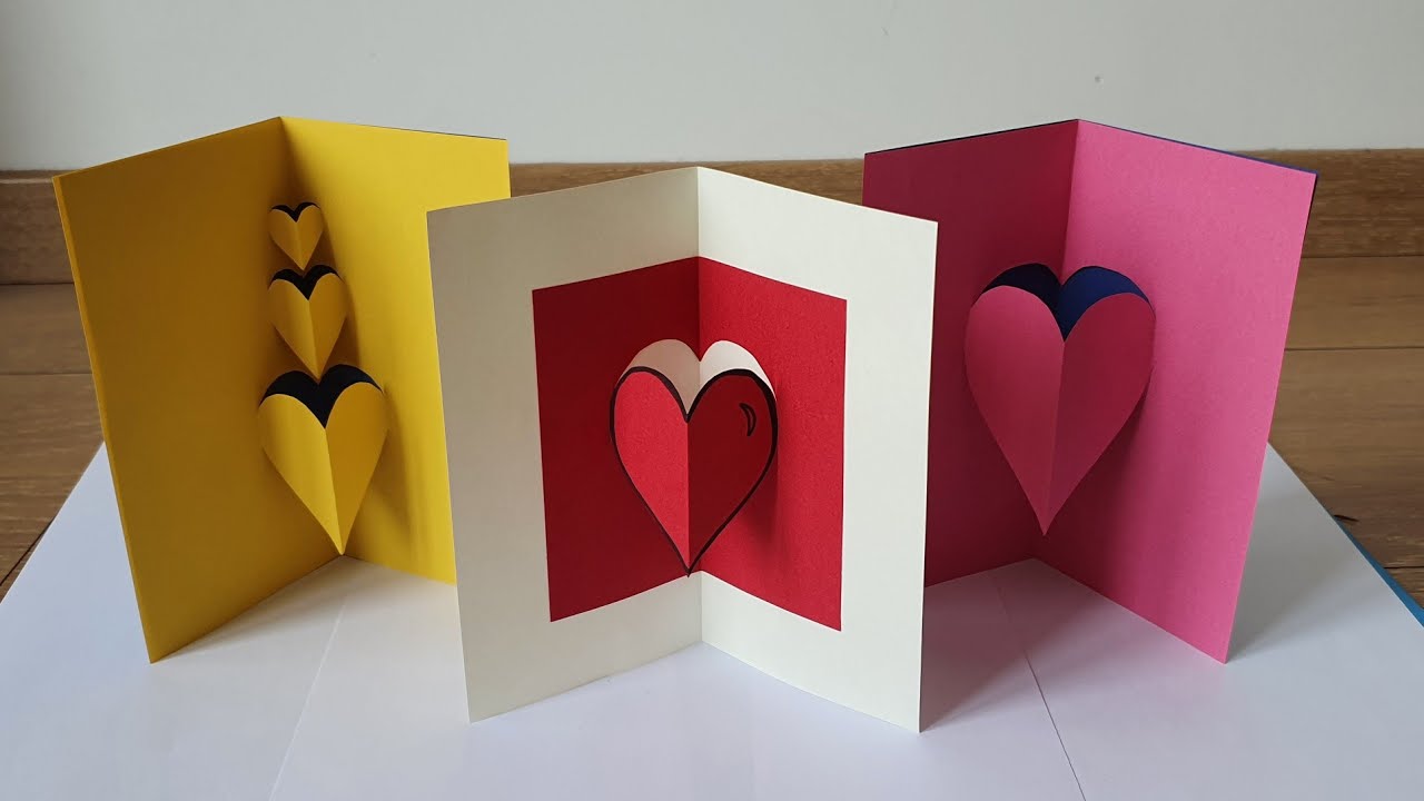 Tuto n°73: carte pop-up coeur facile