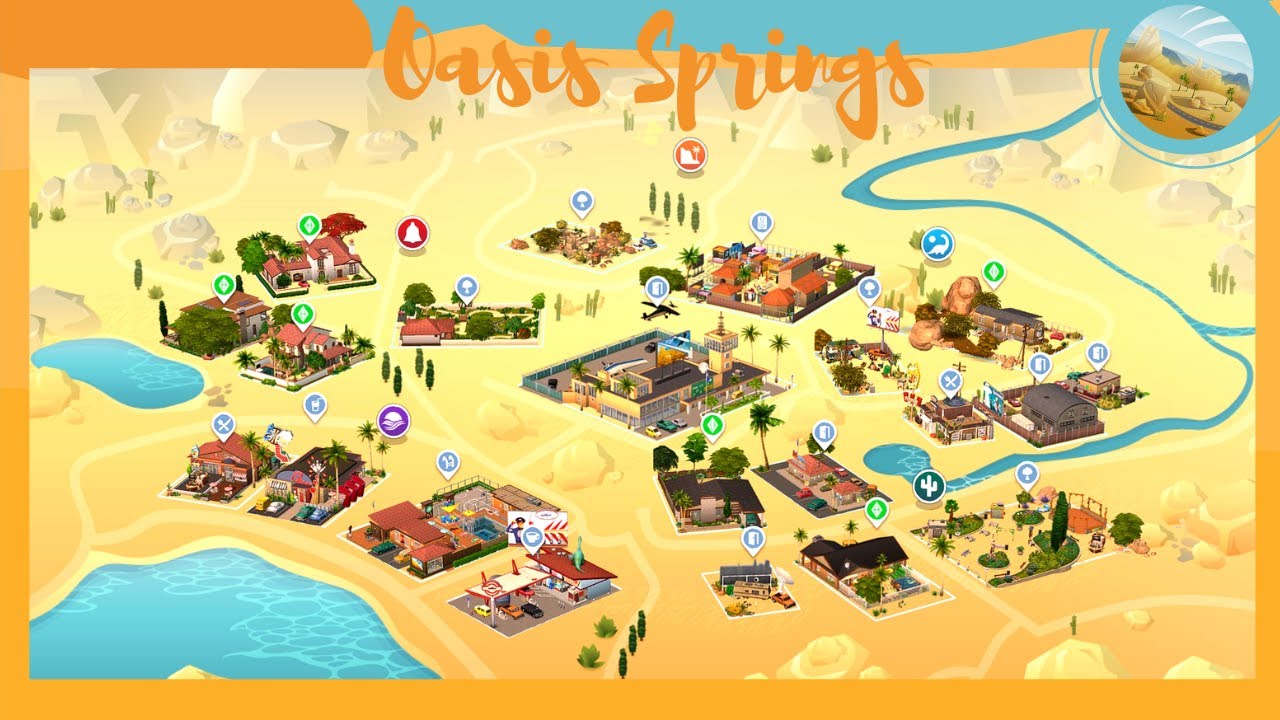 🏜️ - Je vous présente la map d'OASIS SPRINGS ! - 🛸