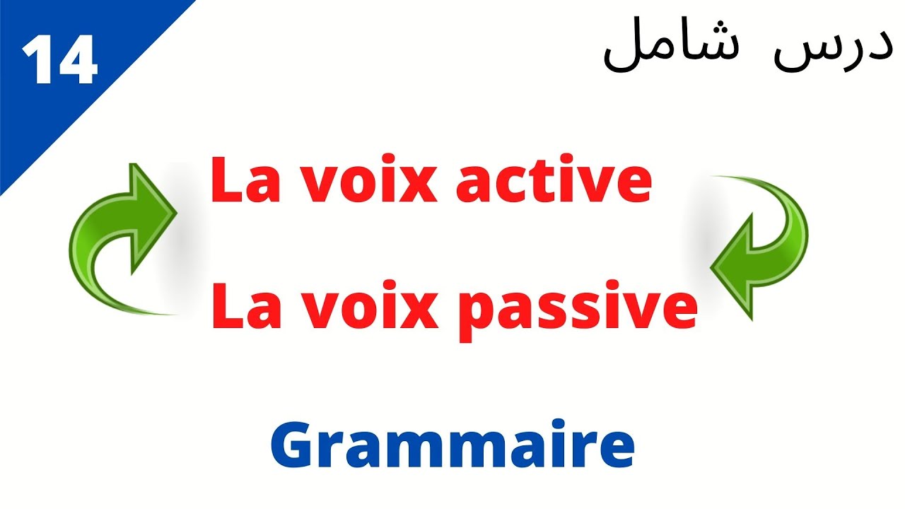 La voix active et la voix passive تعلم التواصل باللغة الفرنسية_ كيف نستعمل