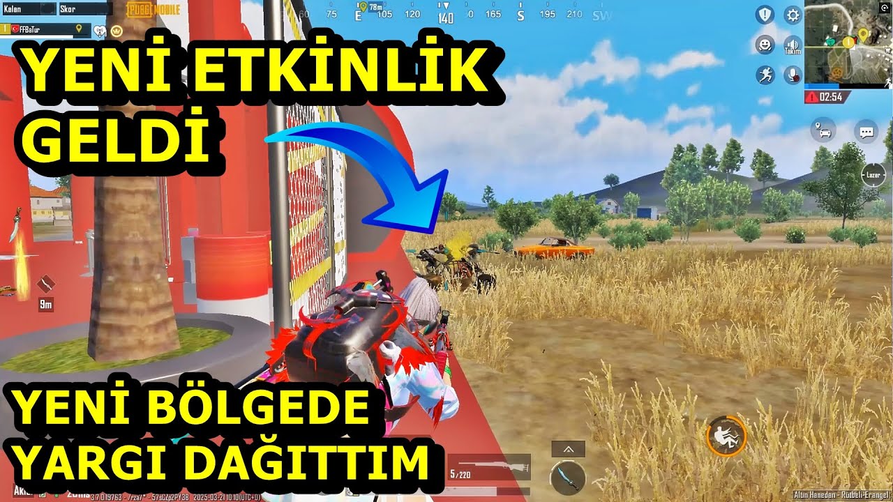YENİ ETKİNLİK GELDİ ! ETKİNLİK BÖLGESİNDE YARGI DAĞITTIM ! BATUR GAME SOLO SQUAD PUBG MOBİLE