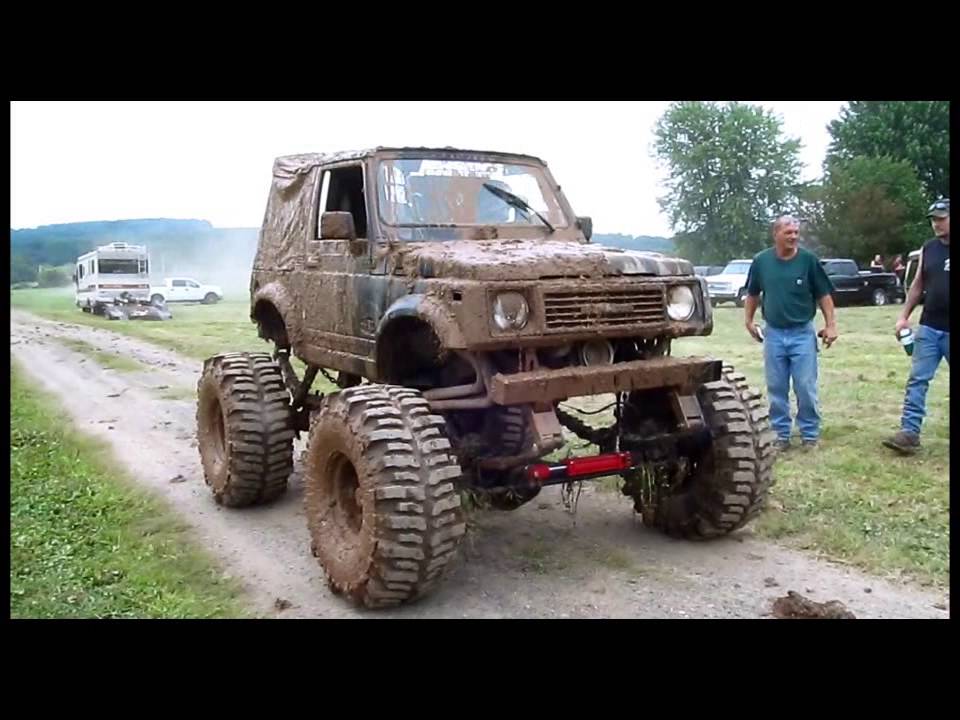 BLACK SUZUKI-TEST DRIVE- (V8 POWERED) BOONDOCKERS 4X4 CLUB MUD BOG