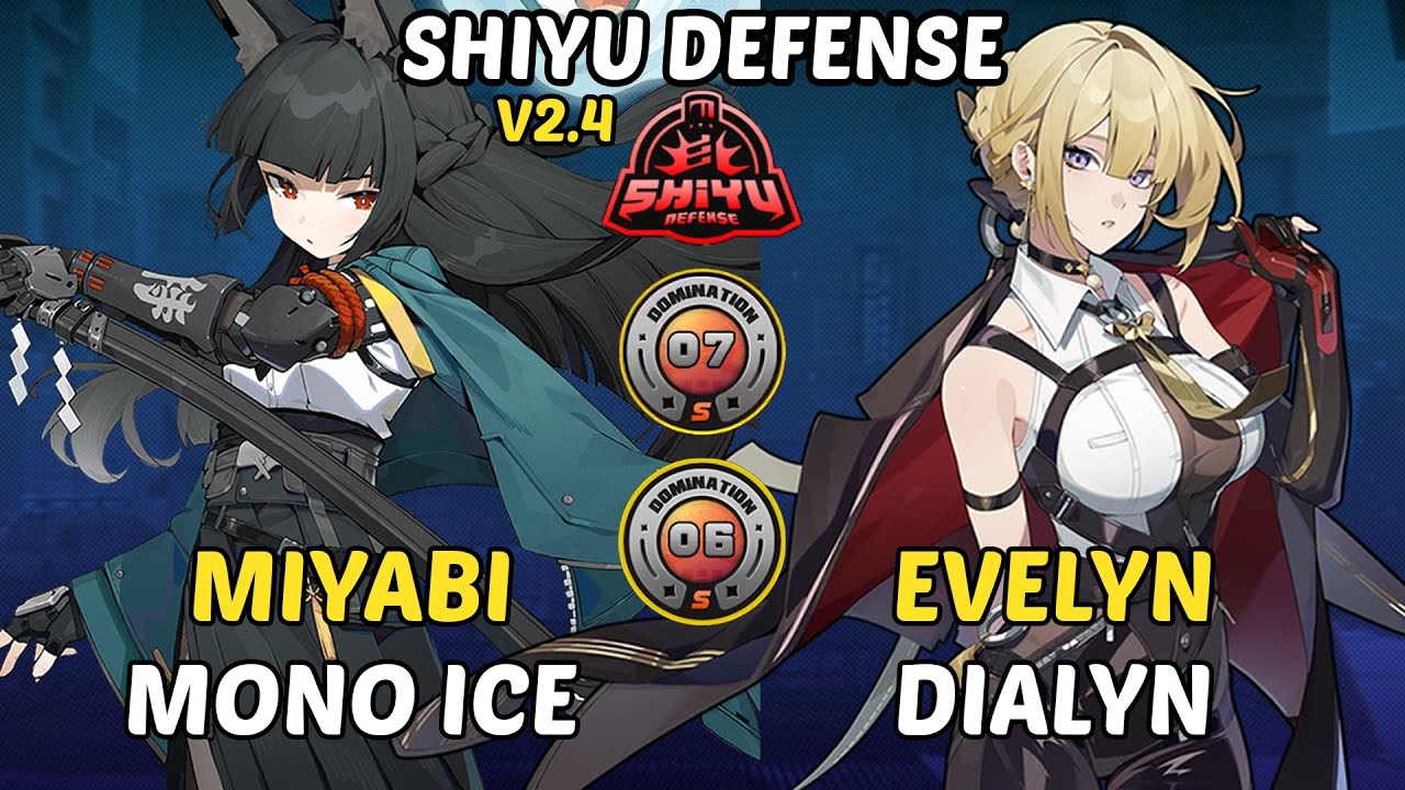 Miyabi Mono Ice i Evelyn x Dialyn | Obrona Shiyu 6-7 S-Rank | Zenless Zone Zero 2.4