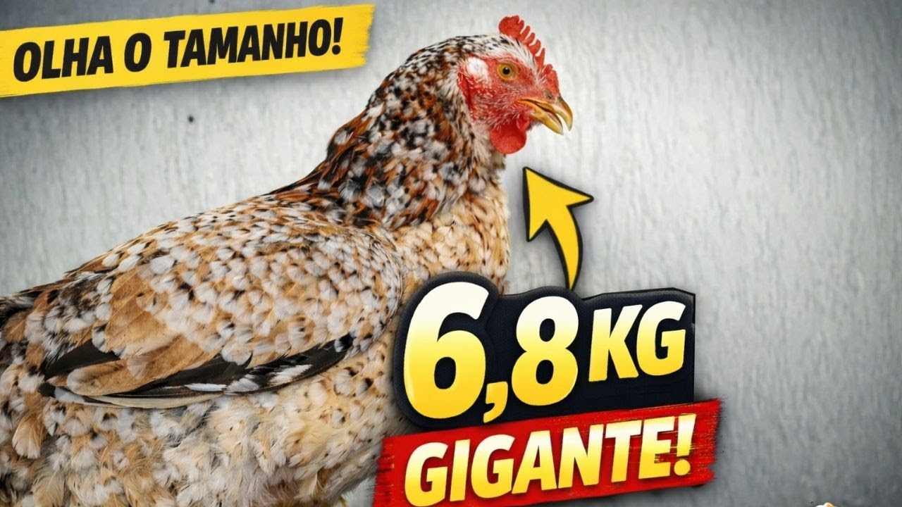 GALINHA de 6,8KG: genética que faz toda a diferença