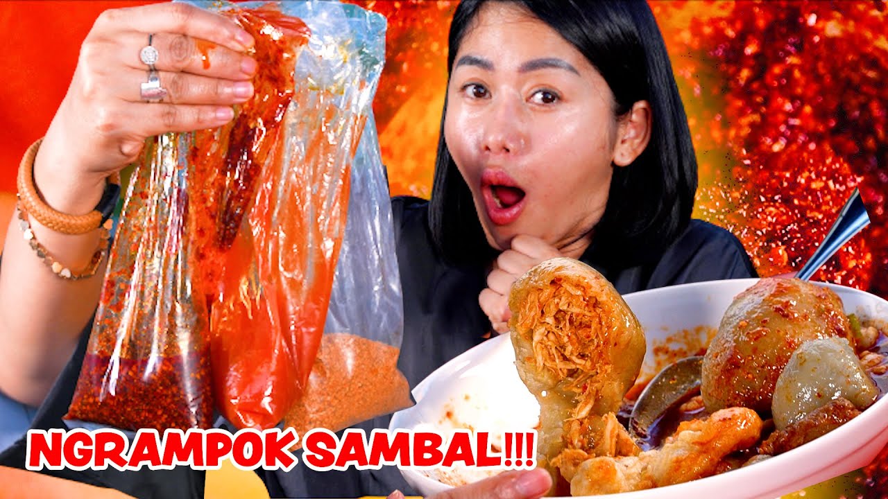 BUKA PUASA PALING BAHAYA!! BORONG BAKSO ACI BONUSNYA SAMBAL 3 RASA!!