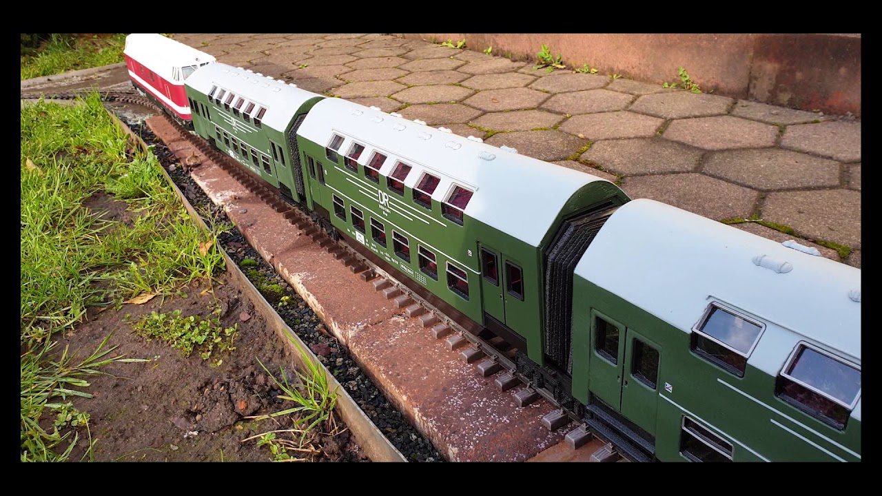 Spur G / LGB 45mm Doppelstockwagen  der DR gebaut mit einem 3D Drucker (Teil 1)