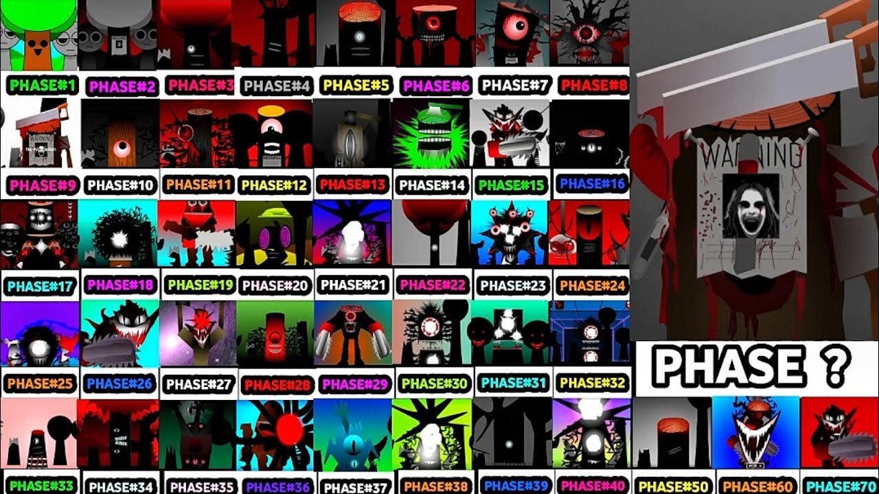 Incredibox Sprunki Mr.Tree : Phase 1 VS Phase 10-20-30-40 VS Phase 50-60-70-80