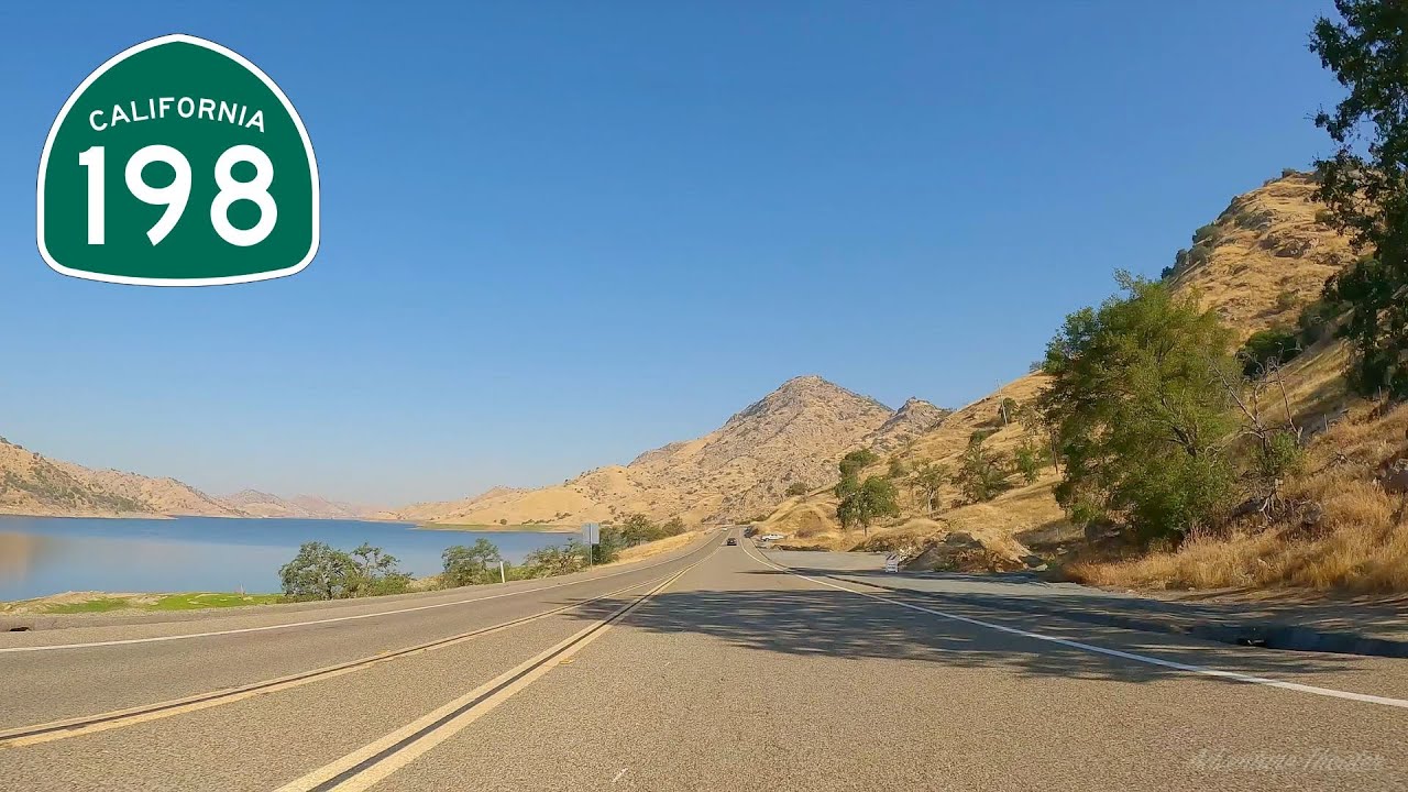 California State Route 198 to Sequoia National Park 4K scenic drive