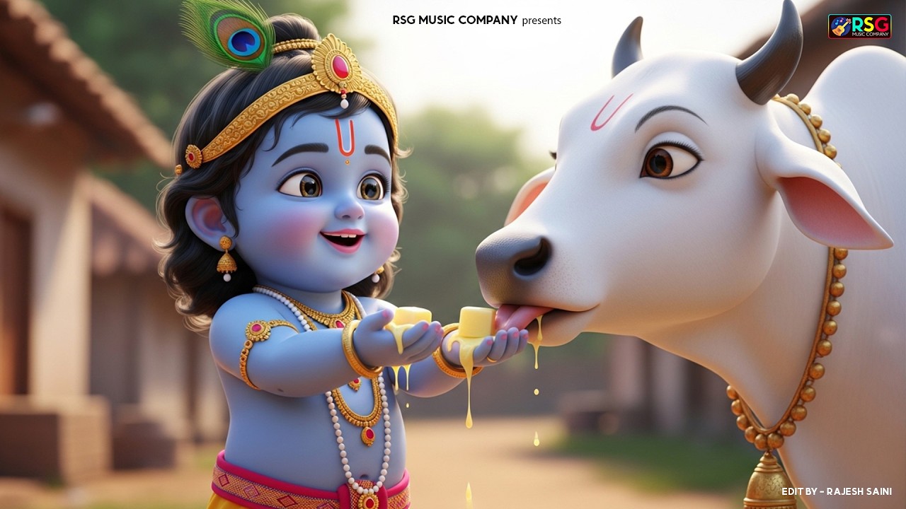 Choti Choti Gaiya, Chote Chote Gwal | छोटी छोटी गैया | #Little Krishna Bhajan - Krishna Bal Leela