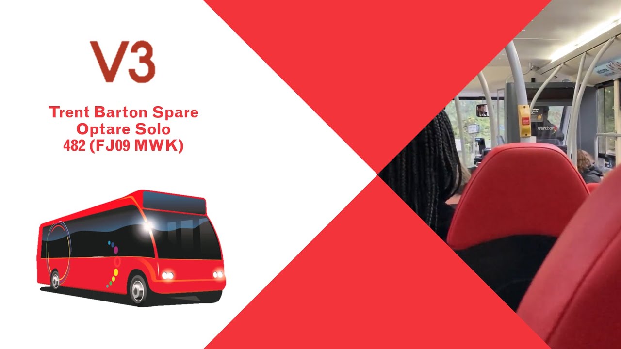 VERY RATTLY: Trent Barton The Really Good Bus Company Spare Optare Solo [482 - FJ09 MWK]