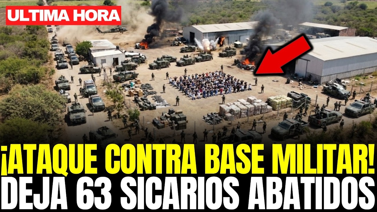 ATAQUE NOCTURNO CONTRA BASE MILITAR DEJA 63 SICARIOS ABATIDOS