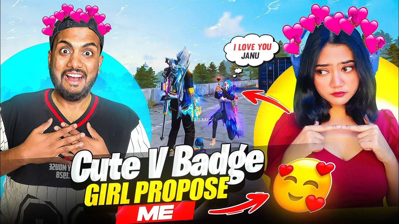 Cute V Badge Girl Propose Me On Live Stream 🥰 Boyaah Challenge Gone Wrong - Garena Free Fire Max