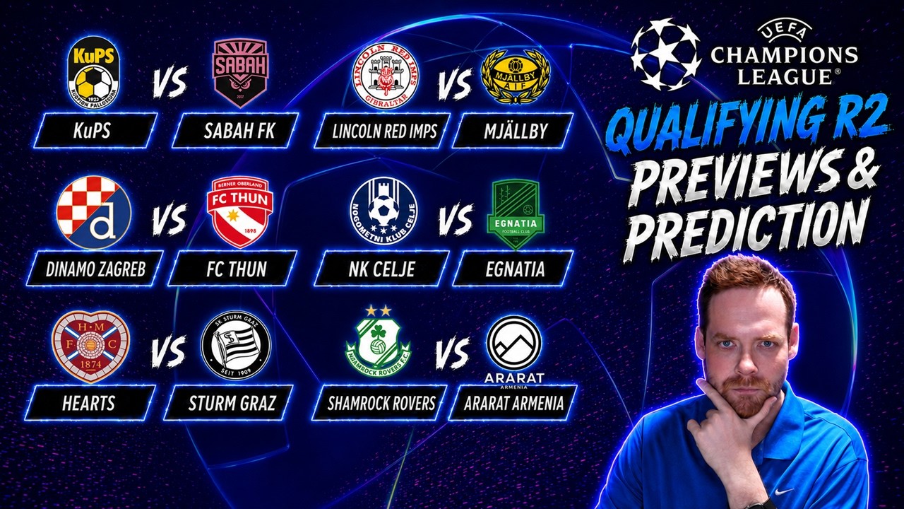 My Champions League Qualifying Round 2 2nd Leg Previews & Predictions!