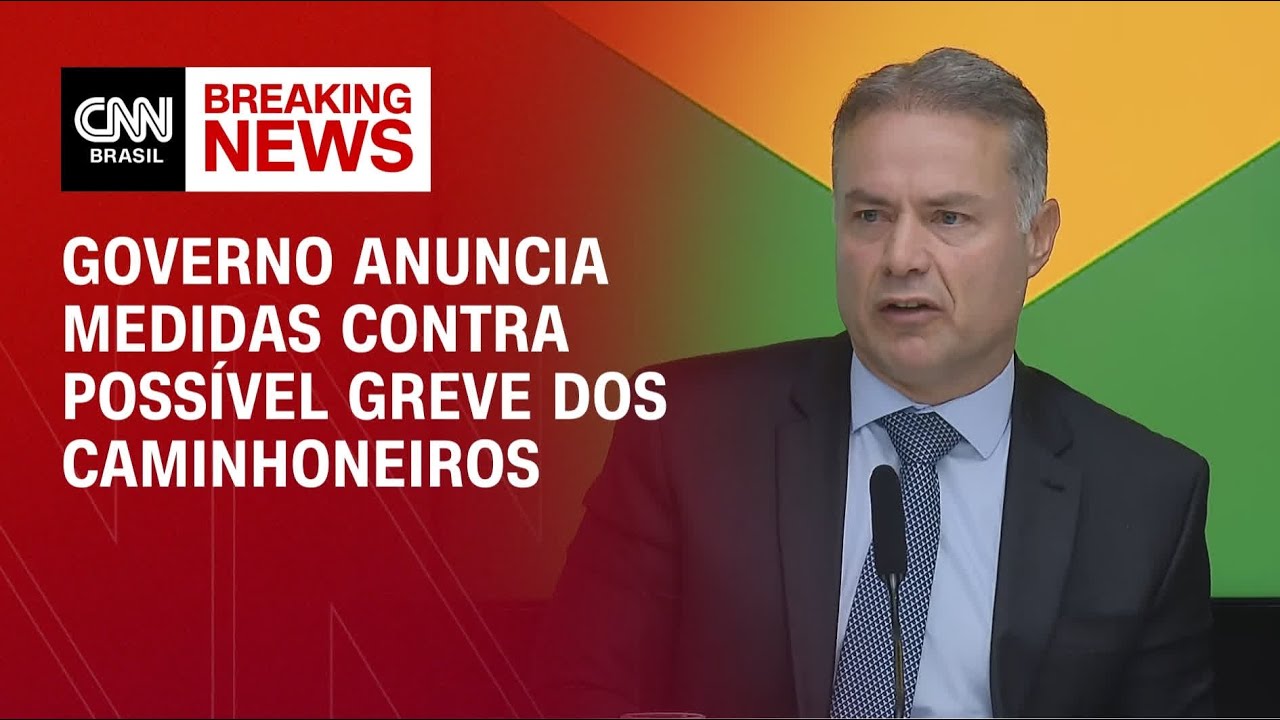 Governo anuncia medidas contra possível greve dos caminhoneiros | LIVE CNN