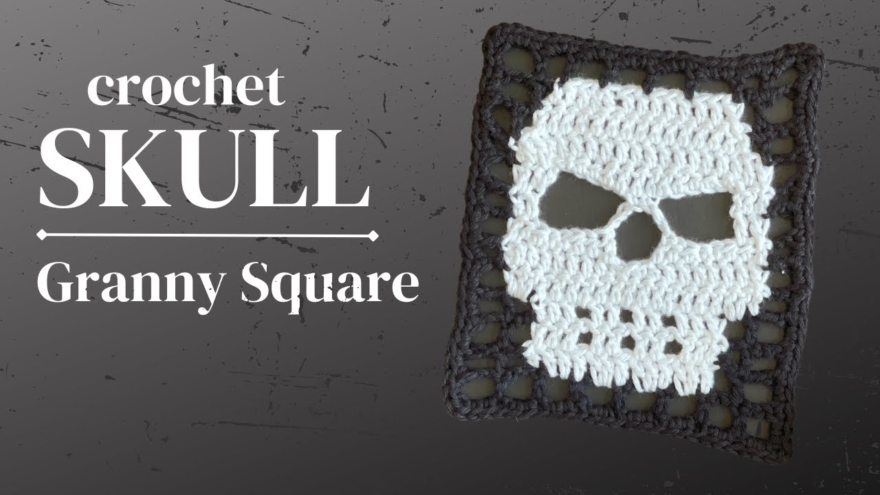 Skull Crochet Square