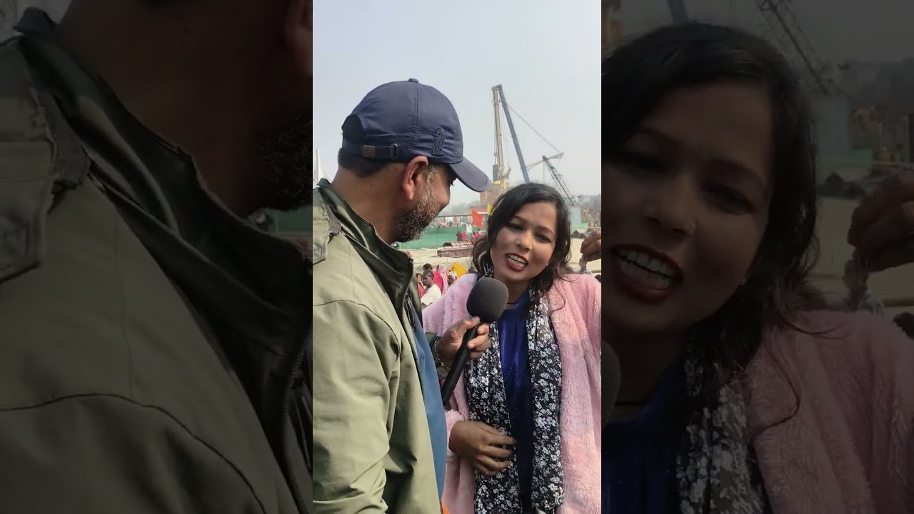 विश्व का सबसे बड़ा शिवलिंग के पास interview दिया #viratramayanmandir #viralsshorts #trendingreels #