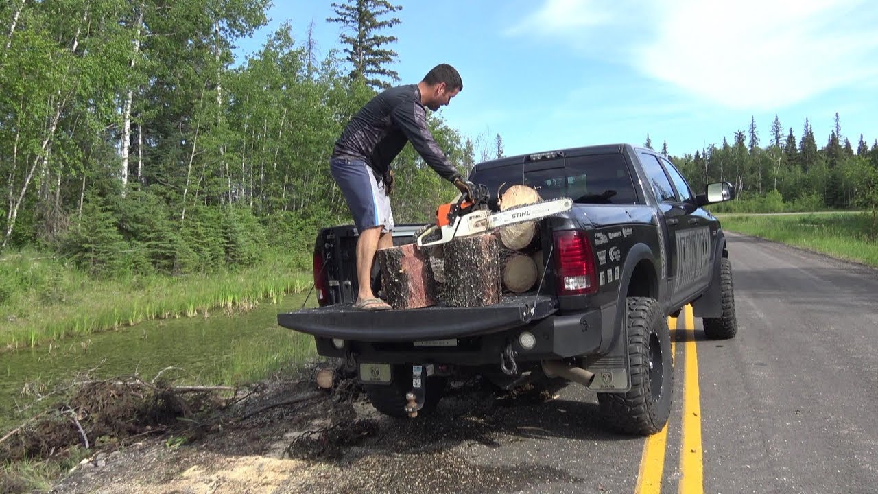Power Wagon Swamp Logging!