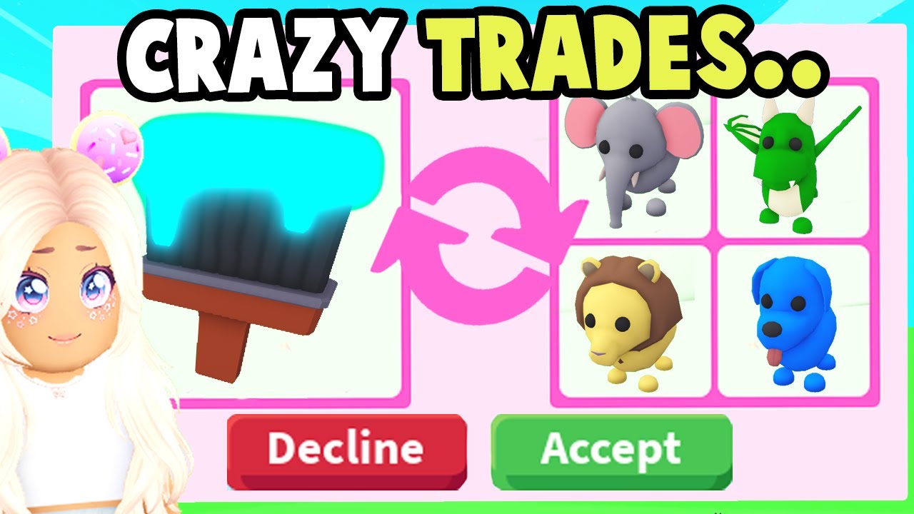 Trading MEGA NEON PAINTS for 1 HOUR! (Adopt Me Challenge)