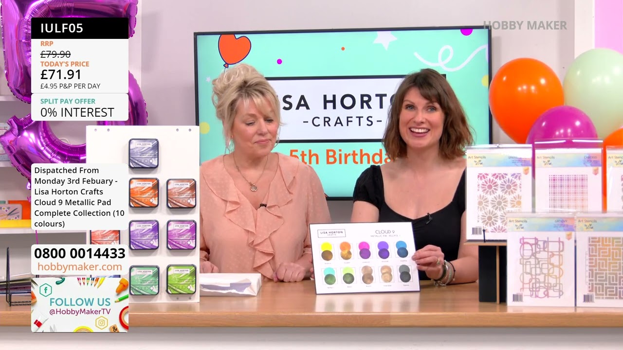 28/01/2025 - Lisa Horton, Hunkydory, Creative Expressions, Crafter's Companion & Liam's Mega Sale