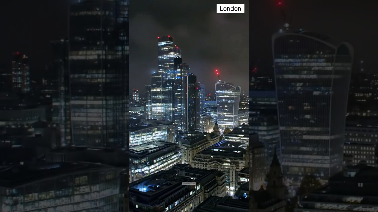 Is This Even Real? 😳 London Night View in 4K 🌆 | London Bridge | Tallest Building