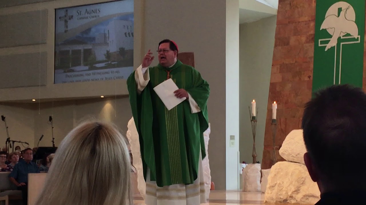 Cardinal Lacroix celebrates Mass at St. Agnes Catholic Church, Naples, Florida