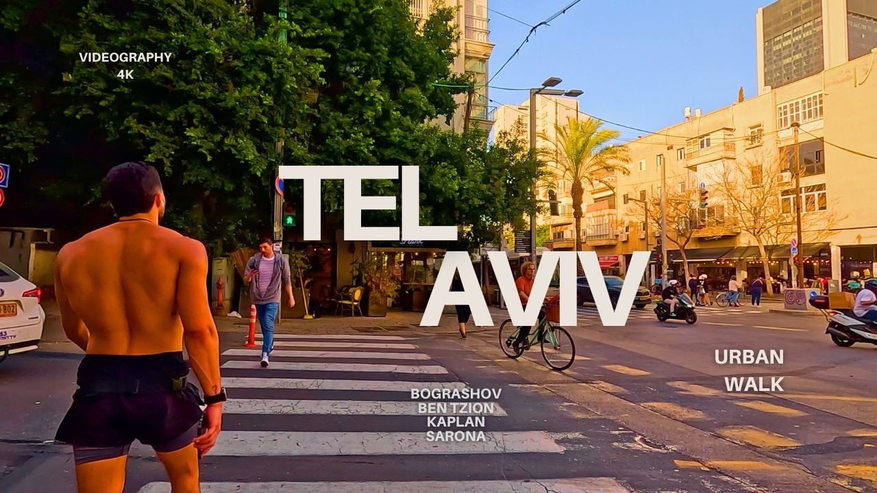 Tel Aviv Urban Walk 4K | Colorful City Journey
