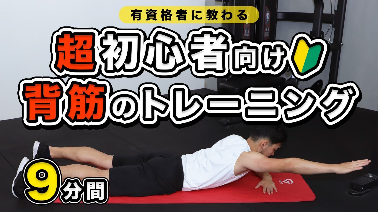 【超初心者向け】背筋のトレーニング【9分間】