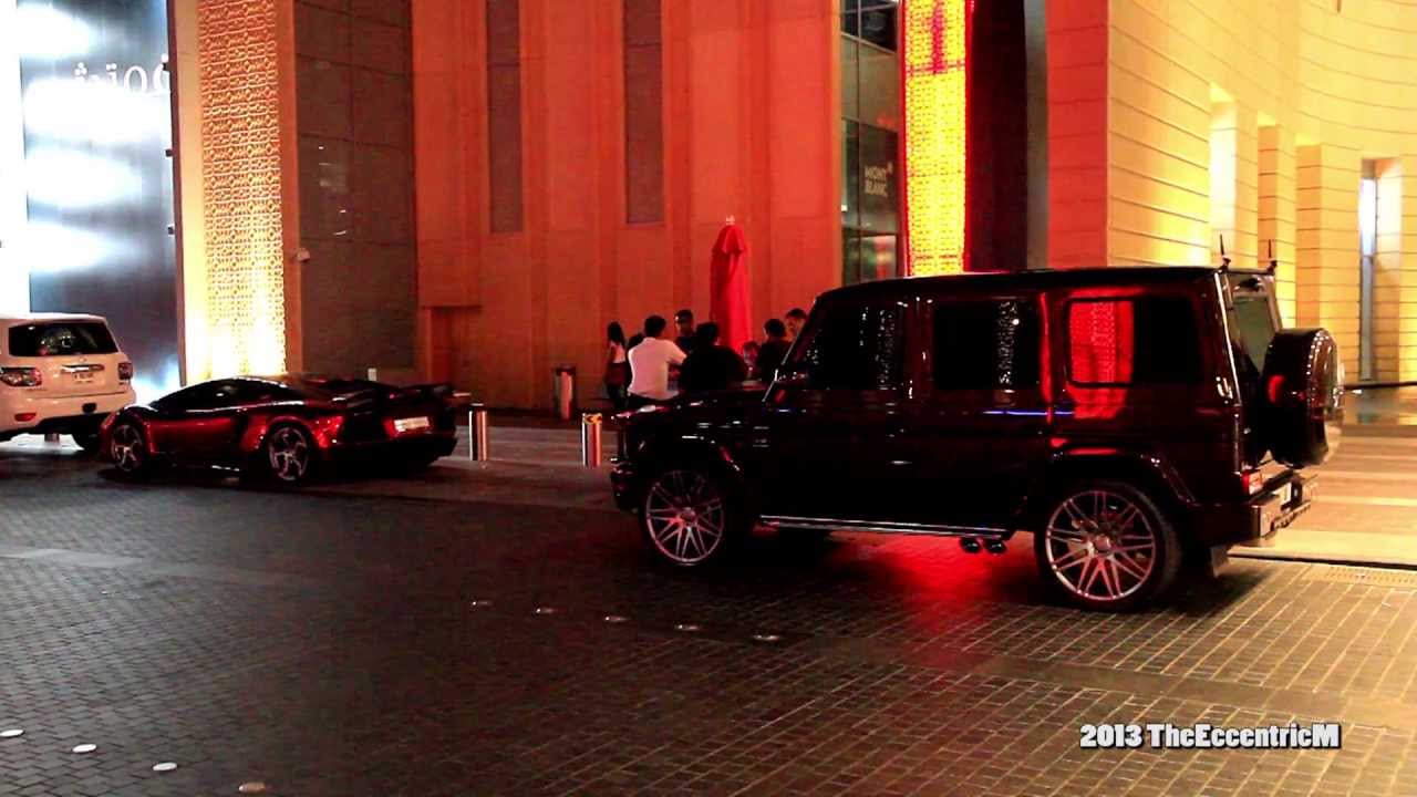 Mystic Brown Mercedes-Benz G65 AMG with Brabus Bodykit at The Dubai Mall
