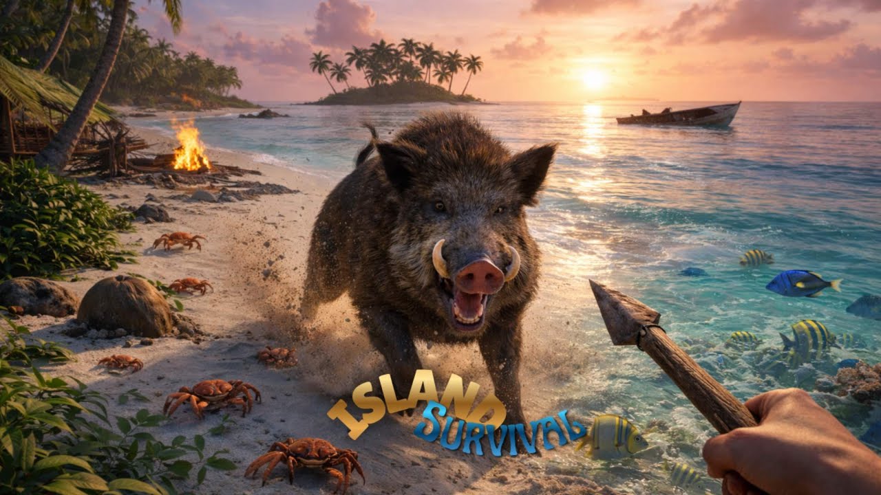 A strange island filed with animals ......🔥🔥