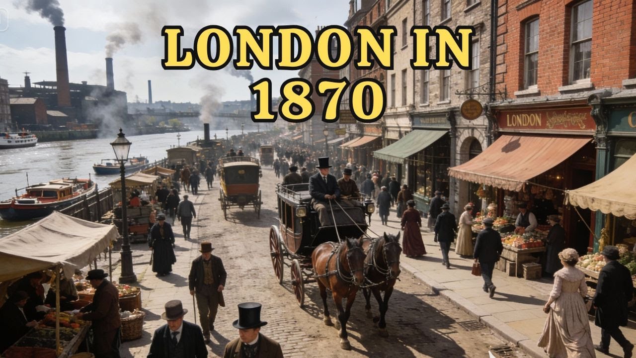 Life in London in 1870 (Recreated using AI)