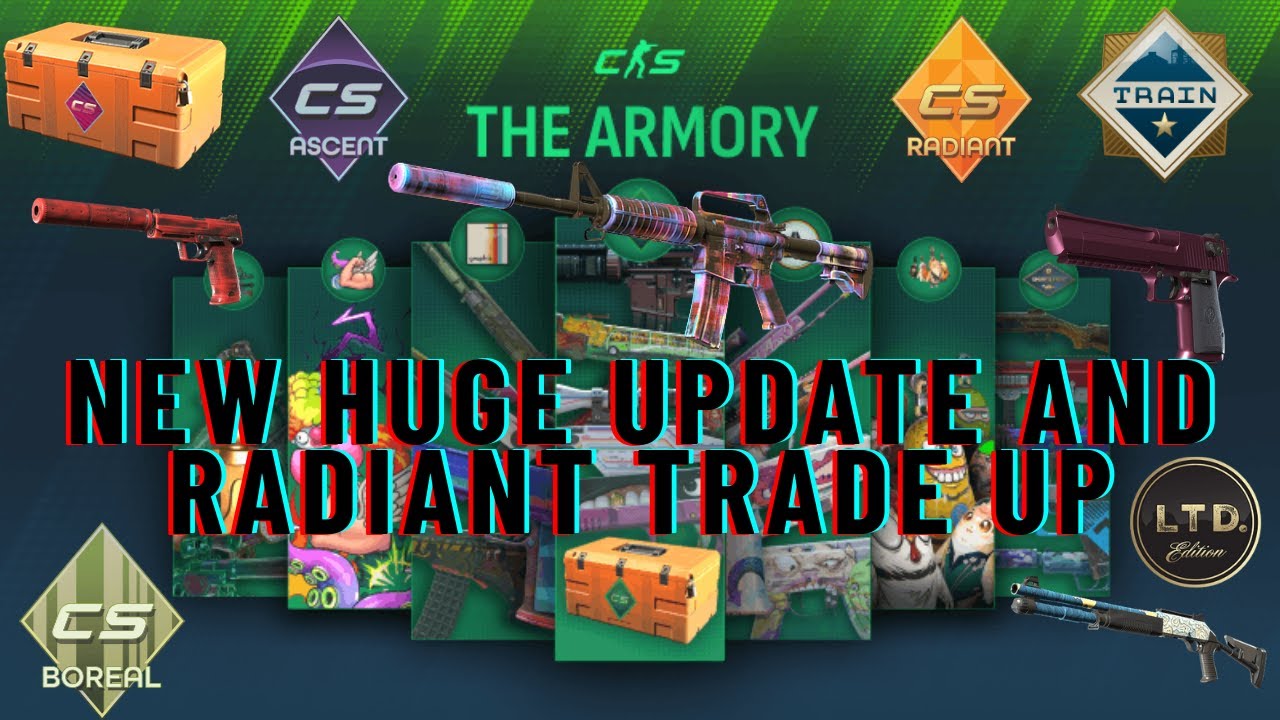 CS2 Armory Pass New Huge Update, New Collections And Radiant Trade Up